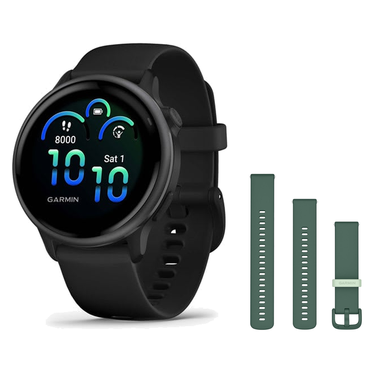 Garmin vivoactive 6 Smartwatch + Quick Release 20mm Band Package — Slate