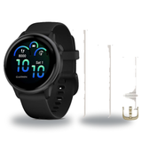Garmin vivoactive 6 Smartwatch + Quick Release 20mm Band Package — Slate