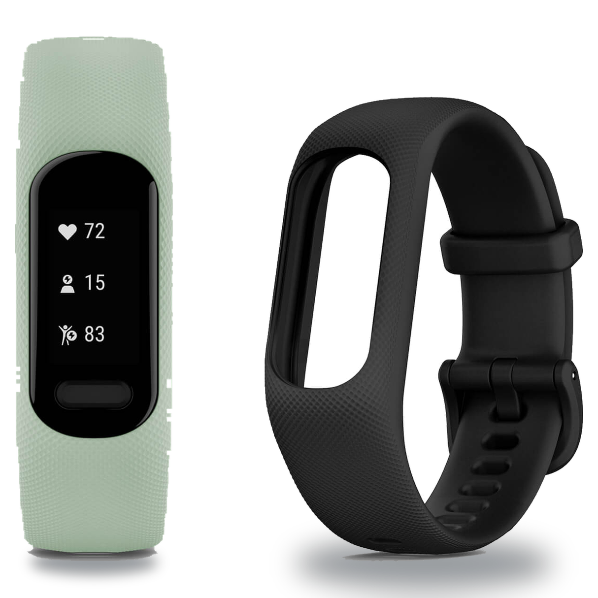 Garmin vivosmart 5 Tracker + Replacement Band Package — Cool Mint, S/M (Small / Medium)