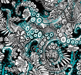 Spacefish Army Electric Blue Octofloral Scuba Headband