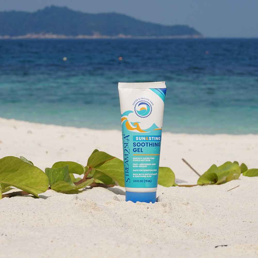 Stream2Sea Sun & Sting gel in use