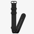 Suunto D5 Dive Computer Quick Release Textile Zulu Strap-BLACK/BLACK L