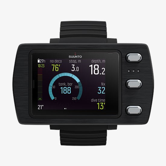 Suunto Eon Steel Black With Boot And USB with Tank POD Multi (For Eon Steel, Core and D5)-