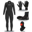 Bare Evoke 3mm Thermal Package – Womens Wetsuit + Hood + Gloves + Boots — Black