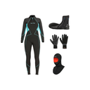 Bare Evoke 7mm Thermal Package – Womens Wetsuit + Hood + Gloves + Boots — Aqua