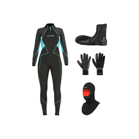 Bare Evoke 7mm Thermal Package – Womens Wetsuit + Hood + Gloves + Boots — Aqua