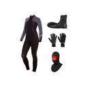 Bare Nixie Ultra 7mm Thermal Package – Womens Wetsuit + Hood + Gloves + Boots — Grey Heather