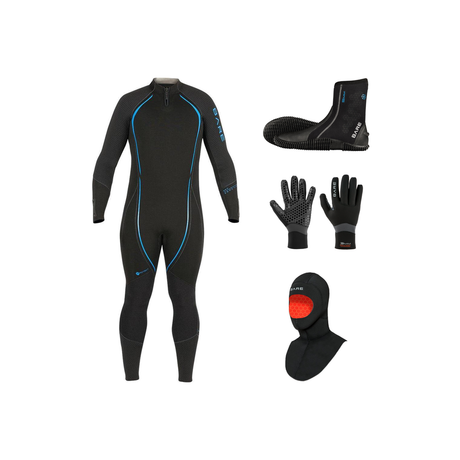 Bare Reactive 3mm Thermal Package – Mens Wetsuit + Hood + Gloves + Boots — Blue