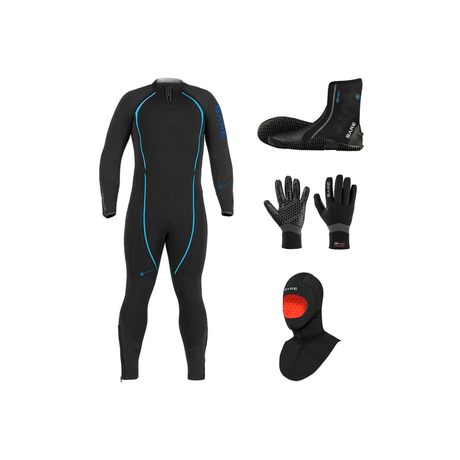 Bare Reactive 5mm Thermal Package – Mens Wetsuit + Hood + Gloves + Boots — Blue
