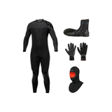 Bare Revel 7mm Thermal Package – Mens Wetsuit + Hood + Gloves + Boots — includes Bare 7mm Revel Neoprene Multi-Sport Mens Fu…