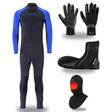 Bare Velocity Ultra 2.0 3mm Thermal Package – Mens Wetsuit + Hood + Gloves + Boots — Blue