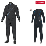 Bare Drysuit Package – Trilam Tech Men's Drysuit + SB System Mid Layer Full — includes Bare Trilam Tech Diving Drysuit - Men…