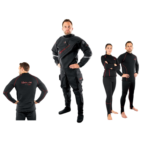 Hollis Drysuit Package – DX-300X Technical Drysuit + AUG 450 Fleece Top + AUG 450 Fleece Bottom — includes Hollis DX-300X Te…