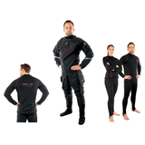 Hollis Drysuit Package – DX-300X Technical Drysuit + AUG 450 Fleece Top + AUG 450 Fleece Bottom — includes Hollis DX-300X Te…