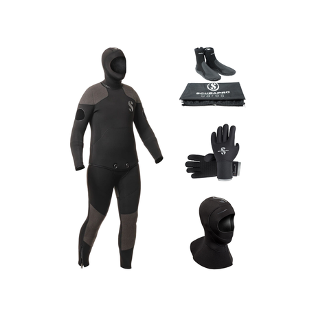 Scubapro Classico 7.5/6mm Thermal Package – Mens Wetsuit + Hood + Gloves + Boots