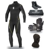 Scubapro Definition 3mm Thermal Package – Mens Wetsuit + Hood + Gloves + Boots — includes Scubapro Definition Steamer 3mm Me…