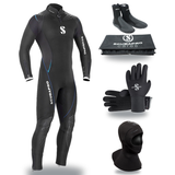 Scubapro Definition 5mm Thermal Package – Mens Wetsuit + Hood + Gloves + Boots — includes Scubapro Definition Steamer 5mm Me…