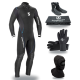 Scubapro Definition 5mm Thermal Package – Mens Wetsuit + Hood + Gloves + Boots — includes Scubapro Definition Steamer 5mm Me…