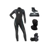 Scubapro Definition 5mm Thermal Package – Womens Wetsuit + Hood + Gloves + Boots — includes Scubapro Definition Steamer 5mm…