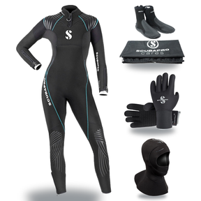 Scubapro Definition 5mm Thermal Package – Womens Wetsuit + Hood + Gloves + Boots