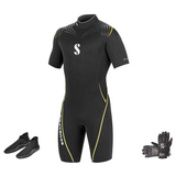 Scubapro Definition 2.5mm Warm Water Package – Mens Shorty + Gloves + Boots — includes Scubapro Definition 2.5mm Mens Shorty…