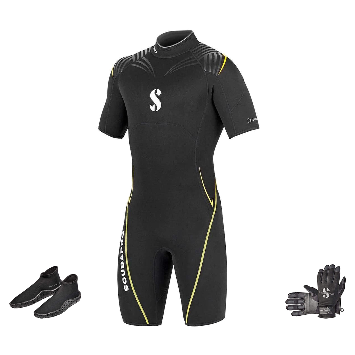 Scubapro Definition 2.5mm Warm Water Package – Mens Shorty + Gloves + Boots