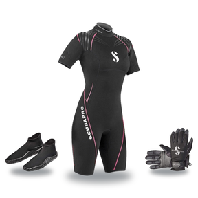 Scubapro Definition 2.5mm Warm Water Package – Womens Shorty + Gloves + Boots