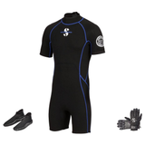 Scubapro Sport 2mm Warm Water Package – Mens Shorty + Gloves + Boots — includes Scubapro Sport Shorty 2 MM Men Shorty Scuba…