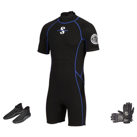 Scubapro Sport 2mm Warm Water Package – Mens Shorty + Gloves + Boots