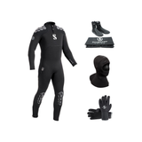 Scubapro Everflex Yulex 5/4mm Thermal Package – Mens Wetsuit + Hood + Gloves + Boots — includes Scubapro Everflex Yulex Stea…