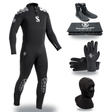 Scubapro Everflex Yulex 5/4mm Thermal Package – Mens Wetsuit + Hood + Gloves + Boots
