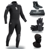 Scubapro Everflex Yulex 5/4mm Thermal Package – Mens Wetsuit + Hood + Gloves + Boots