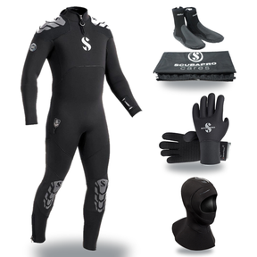 Scubapro Everflex Yulex 5/4mm Thermal Package – Mens Wetsuit + Hood + Gloves + Boots