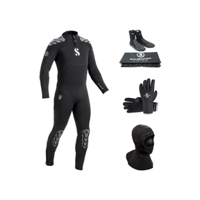 Scubapro Everflex Yulex 5/4mm Thermal Package – Mens Wetsuit + Hood + Gloves + Boots