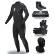 Scubapro Everflex Yulex 5/4mm Thermal Package – Womens Wetsuit + Hood + Gloves + Boots