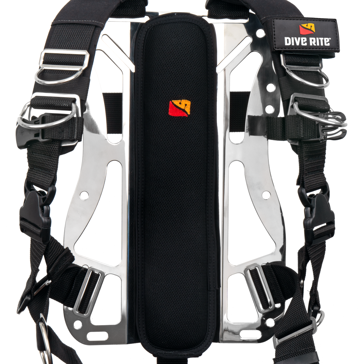 Dive Rite Spine Pad on TransPlate