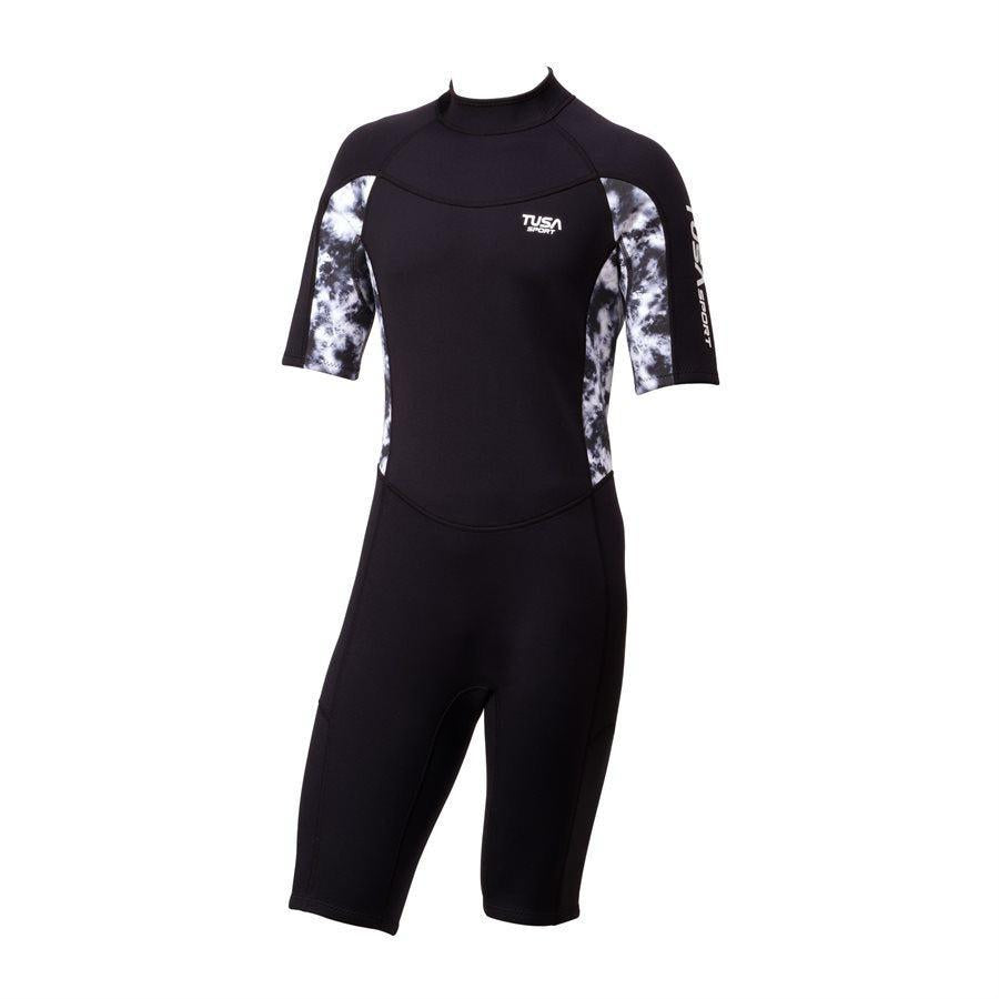 Tusa 2MM Wetsuit Shorty For Men-Black-2XL-