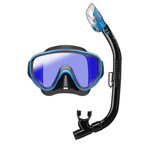Tusa Adult M/S Combo (UM16/UN0301) Eco Pkg-Black Fish Tail Blue-