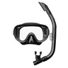 Tusa Adult M/S Snorkeling Combo (UM11/UN0103) Eco Pkg-Black/Black-