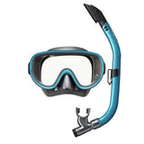 Tusa Adult M/S Snorkeling Combo (UM11/UN0103) Eco Pkg-Gun Metal/Ocean Green-