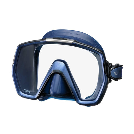 Tusa Freedom HD Single Lens Scuba Diving Mask-Indigo Skirt/Indigo Frame