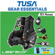 Tusa Liberator TC1 Diving Package-Black-XS-