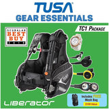 Tusa Liberator TC1 Diving Package-White-XS-