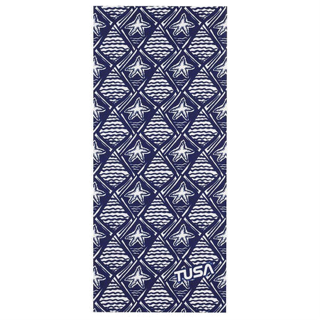 Tusa Neck Gaitor Marble Pattern-Navy Starfish-