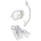 Tusa Snorkeling Set M/S/F (UM-16/USP-250/UF21) Pack-White-Medium-