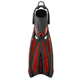 Tusa Solla Fin w/Bungee-Metallic Dark Red-Small-