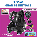 Tusa Tina Female Special DC Solar Link Dive Package-Black-XS-