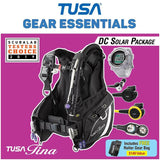 Tusa Tina Female Special DC Solar Link Dive Package-White-XS-