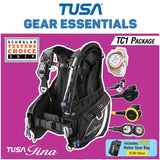 Tusa Tina TC1 Diving Package-White-2XS-