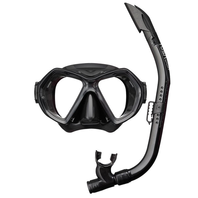 Tusa X-Plore M/S Snorkeling Combo (RM2004/UN0103) Eco Pkg-Black/Black-